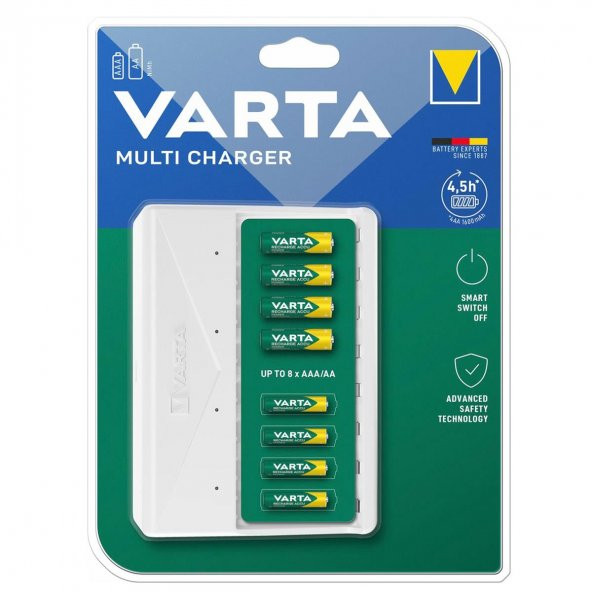Varta 57659 Multi Charger 8 Slotlu Pil Şarj Cihazı ürün görseli 1