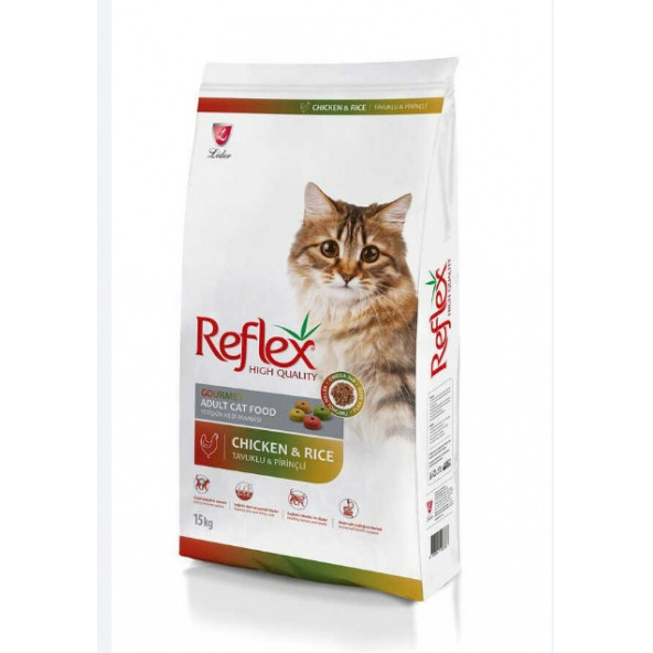 Reflex Tavuklu Pirinçli Renkli Gurme Kedi Maması 15 kg ürün görseli 1