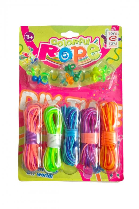 Renkli PVC Örgü Halatları - El Sanatları ve Takı Yapım Malzemesi ürün görseli 1