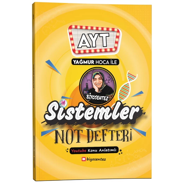 KR Akademi Yağmur Hoca ile AYT Biyosentez Sistemler Not Defteri Tamamı El Yazılı ürün görseli 1