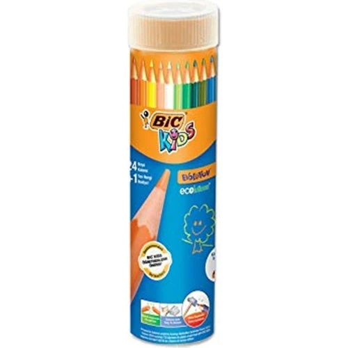 Bic Kids Evolution Kuru Boya Kalemi 24+1'li Metal Tüp ürün görseli 1