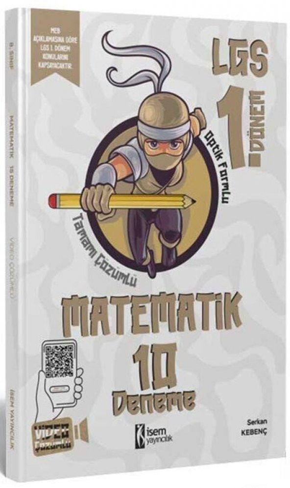 8. Sınıf LGS 1. Dönem Matematik Farklı İsem 10 Branş Deneme İsem Yayınları ürün görseli 1