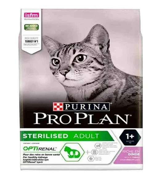 Pro Plan Sterilised Tavuklu ve Hindili Kısırlaştırılmış Yetişkin Kedi Maması 3 KG Açık Mama ürün görseli 1