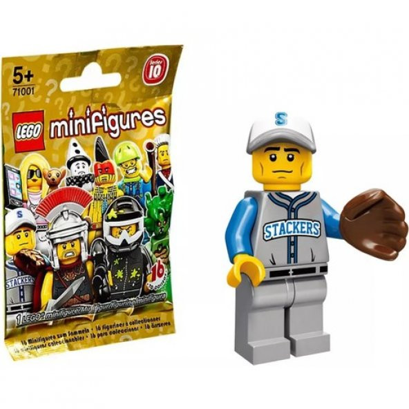 Lego 71001 Minifigür Seri 10 - 13 Baseball Fielder ürün görseli 1