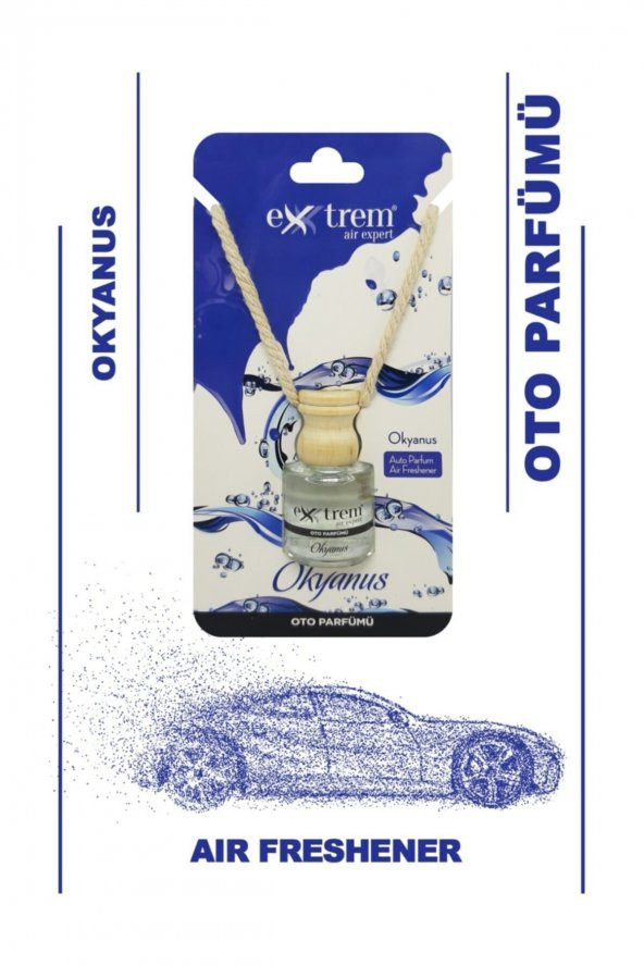 Extrem Okyanus Oto Parfümü  3 Adet x 8ml - Resim 2