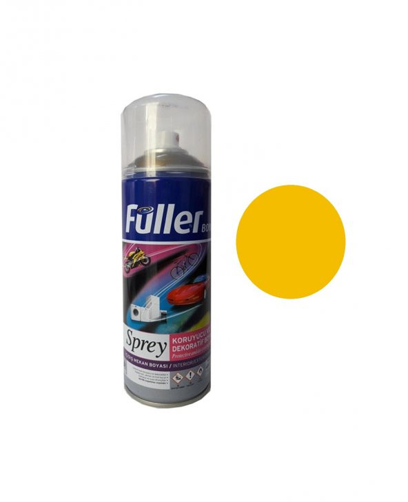 Sprey Boya Koyu  Sarı 400 Ml Ral 1007  Koyu Sarı Opak Renkler ürün görseli 1