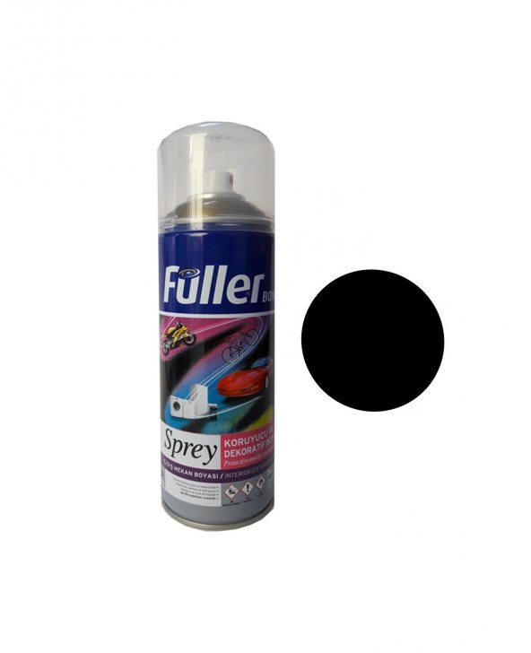 Sprey Boya Yarı Mat Siyah  400 Ml Ral R005 Yarı Mat Siyah Opak Renkler ürün görseli 1