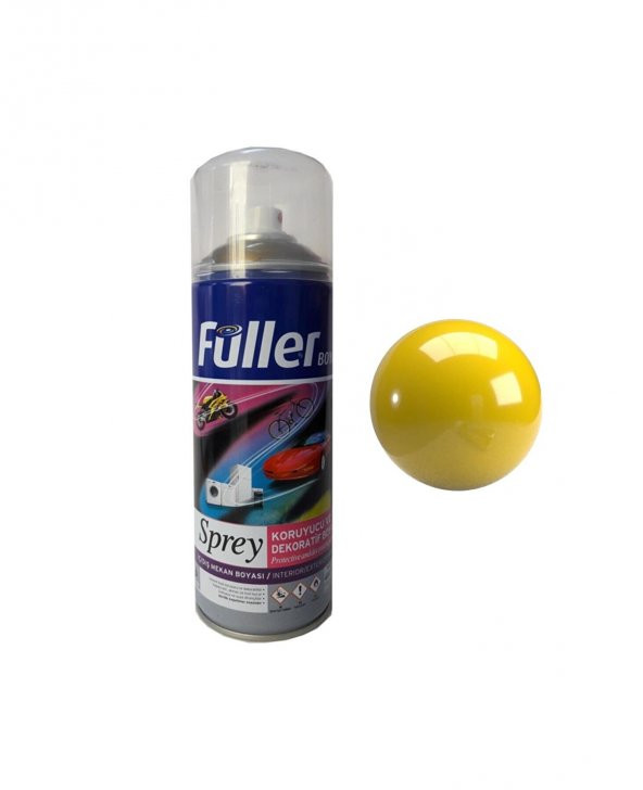 Sprey Boya Sarı  400 Ml Ral 1018 Sarı  Opak Renkler ürün görseli 1