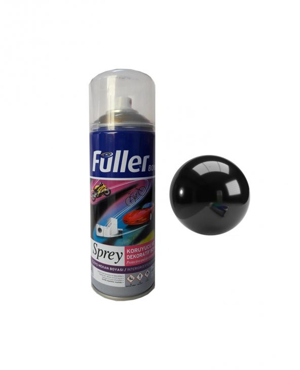 Sprey Boya  Parlak Siyah 400 ml Ral 9005 Parlak Siyah Opak Renkler ürün görseli 1