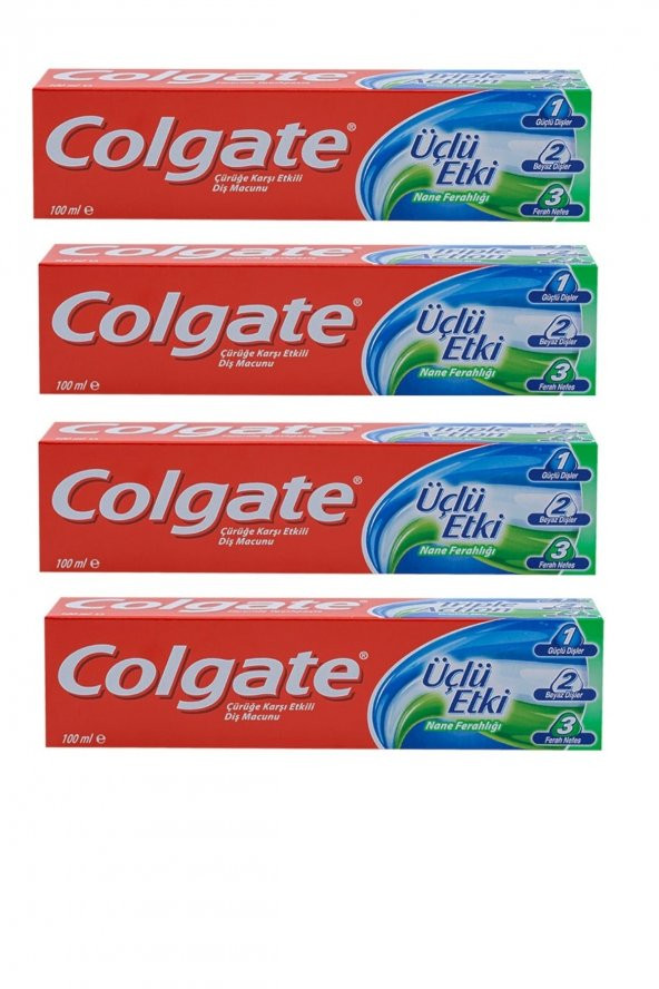 Üçlü Etki Diş Macunu 100 Ml 4 Lü Paket ürün görseli 1