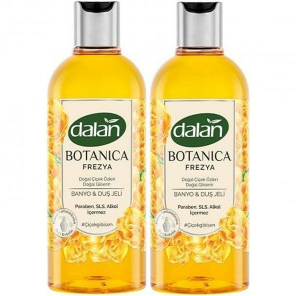 Dalan Botanica Doğal Çiçek Özleri Doğal Gliserin Duş Jeli Frezya Kokulu 2 Adet x 500 ml ürün görseli 1