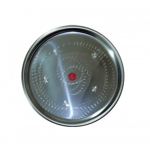 Krom  Paslanmaz  Tepsi  Sini  8 No  44cm  (Büyük Tepsi) ürün görseli 1