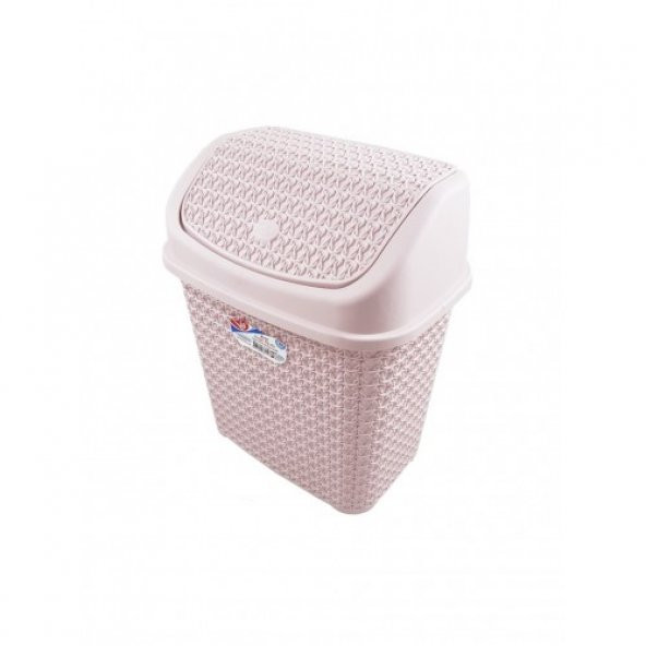İtmeli Çöp Kovası Örgü Desen 10 Lt ürün görseli 1