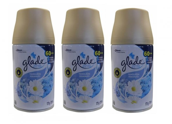 Glade Otomatik  Sprey  Oda  Kokusu  Yedek  Temizliğin  Ferahlığı   3  X  269  Ml ürün görseli 1