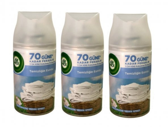 Air Wick Oda Kokusu Freshmatic Temizliğin Esintisi Yedek 70 Güne Kadar Ferahlık 3 X 250 Ml ürün görseli 1