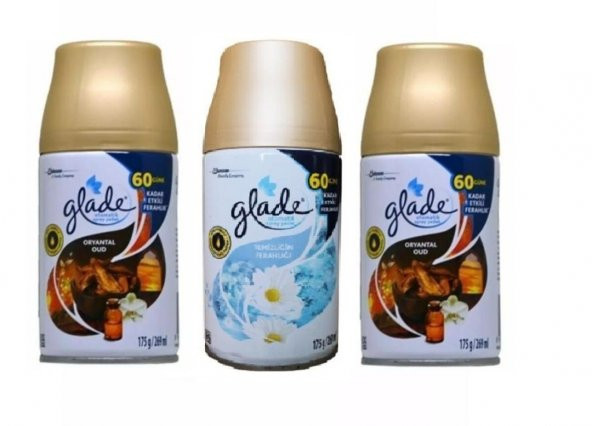 Glade Otomatik Sprey Oda Kokusu Oryantal Oud x Temizliğin Ferahlığı x Oryantal Oud 3 X 269 Ml ürün görseli 1