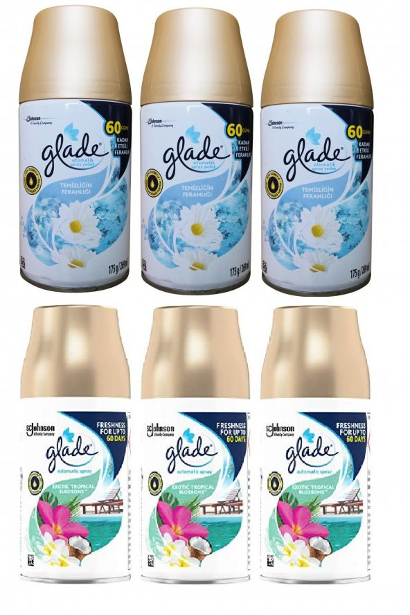 Glade Oda Kokusu Temizliğin  Ferahlığı Sprey 3 x 269 Ml X Tropikal Floral  Sprey 3 X 269 Ml ürün görseli 1