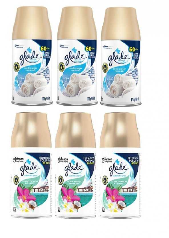Glade Oda Kokusu Temiz Çarşaf Ferahlığı Sprey 3 x 269 Ml X Tropikal Floral Sprey 3 X 269 Ml ürün görseli 1