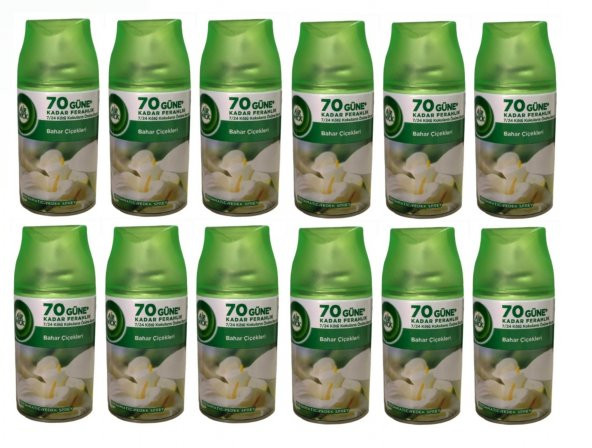 Air Wick Oda Kokusu Freshmatic Bahar Çiçekleri Yedek 70 Güne Kadar Ferahlık  12 Adet  X  250 Ml ürün görseli 1