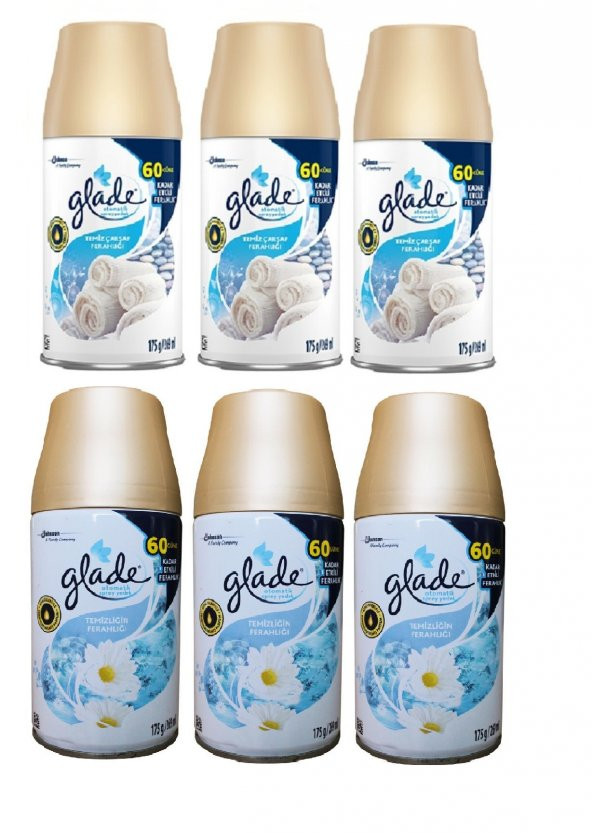 Glade Oda Kokusu Temiz Çarşaf Ferahlığı Sprey 3 x 269Ml X Temizliğin Ferahlığı Sprey 3 X 269 Ml ürün görseli 1