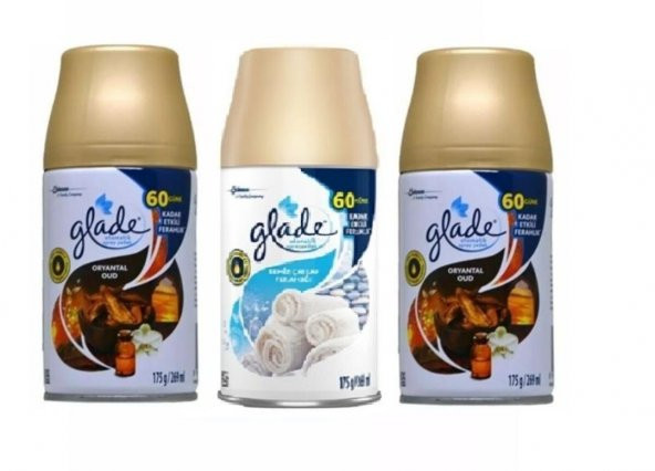 Glade Otomatik Sprey Oda Kokusu Yedek Oryantal Oudx Temiz Çarşaf Ferahlığı x Oryantal Oud 3 X 269 Ml ürün görseli 1