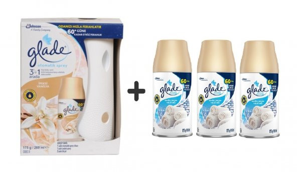 Otomatik Sprey +  Ipeksi Vanilya Yedek  269  Ml+ Temiz Çarşaf Ferahlığı + 3 X 269  Ml ürün görseli 1