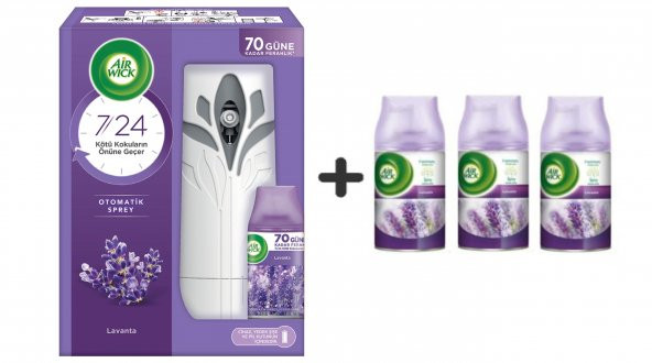 Air Wick Oda Kokusu Freshmatic Lavanta Kit + Yedek 250 Ml +Lavanta 3 Adet 250ml ürün görseli 1