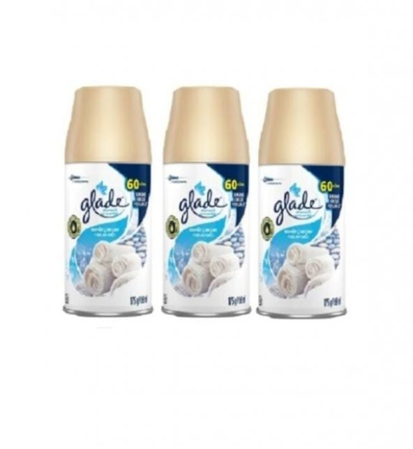 Glade Oda Kokusu x Yedek Sprey  Temiz Çarşaf  Ferahlığı 3 x 269 Ml ürün görseli 1