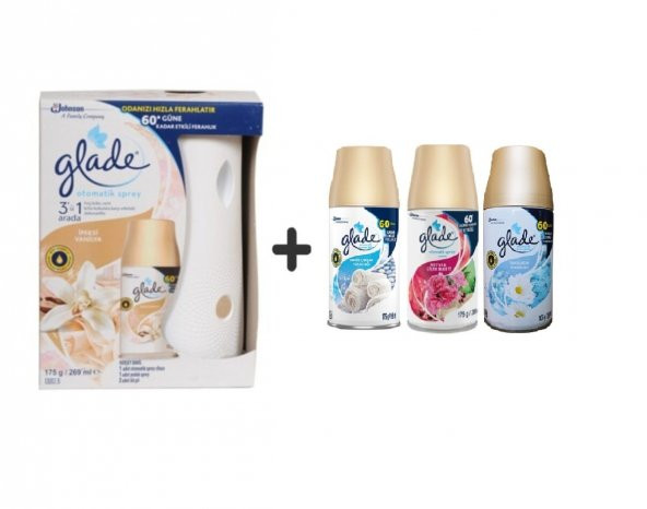 Otomatik Sprey + Ipeksi Vanilya + Temiz Çarşaf Ferahlı x Meyve& Çiçek Buketi x Temizliğin Ferahlı + 3 x 269ml ürün görseli 1