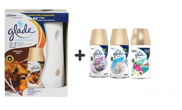 Glade Otomatik Sprey x Oryantal Oud x Lavanta Ferahlığı x Temiz Çarşaf Ferahlığı x Tropikal 3x269Ml ürün görseli 1