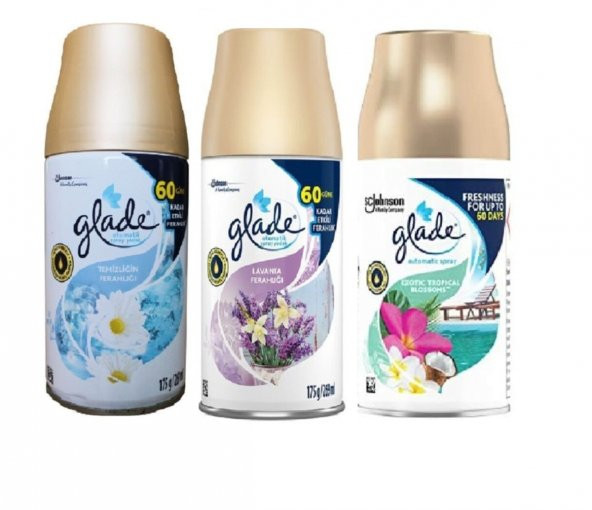 Glade Oda Kokusu Temizliğin Ferahlığı  x Lavanta Ferahlığı x  Tropikal Floral  Yedek Sprey  3 x 269 Ml ürün görseli 1