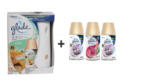 Otomatik Sprey x Okyanus Sessizliği x Lavanta Ferahlığı X Meyve & Çiçek Buketi x Lavanta  3 x 269 Ml ürün görseli 1