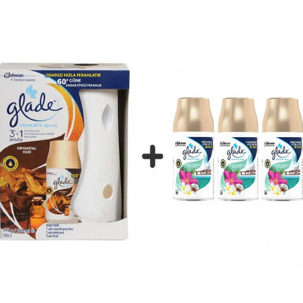 Glade Otomatik Sprey x Oryantal Oud x Tropikal Floral 3 x 269 Ml ürün görseli 1