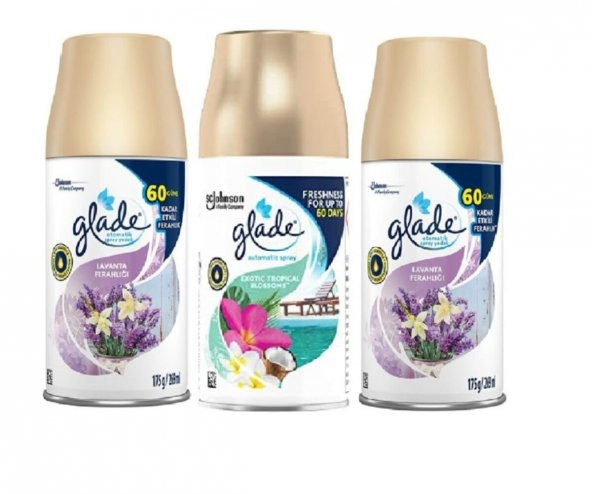 Glade Oda Kokusu  Lavanta  Tropikal  Lavanta Ferahlığı  Sprey  3 Adet ürün görseli 1