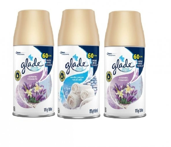 Glade Oda Kokusu Lavanta Ferahlığı x Temiz Çarşaf Ferahlığı x Lavanta Ferahlığı Yedek Sprey  3 x 269 Ml ürün görseli 1