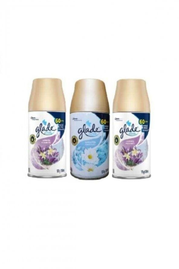 Glade Oda Kokusu Yedek Sprey Lavanta Ferahlığı +  Temizliğin Ferahlığı 3 X 269 Ml ürün görseli 1