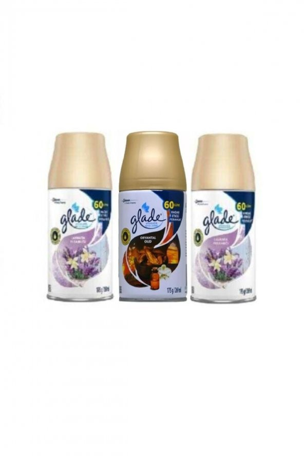 Glade Oda Kokusu Yedek Sprey Lavanta Ferahlığı + Oryantal Oud 3 X 269 Ml ürün görseli 1