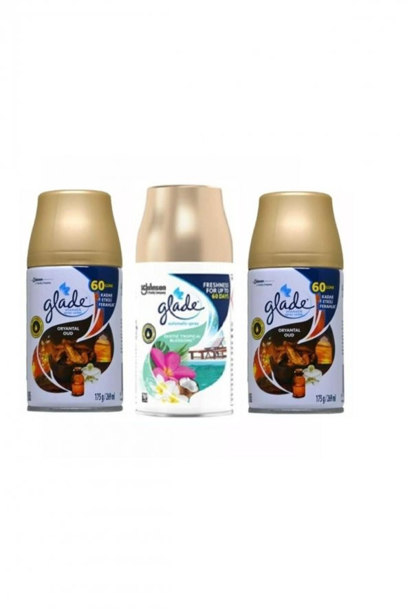 Glade Otomatik Sprey Oda Kokusu Yedek  Oryantal Oud +  Tropikal  Floral  3 X 269 Ml ürün görseli 1