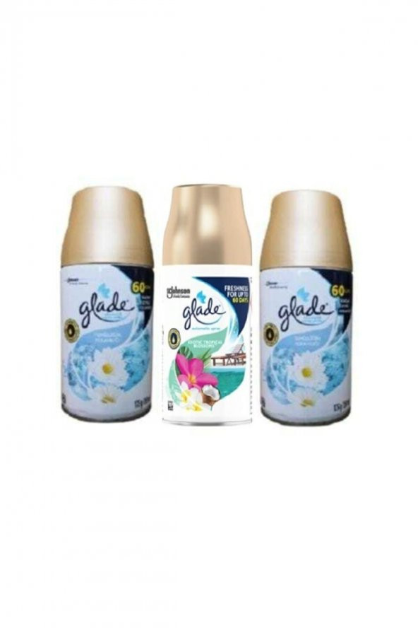 Glade Oda Kokusu  Yedek Sprey Temizliğin Ferahlığı +  Tropikal Floral 3 X 269 Ml ürün görseli 1