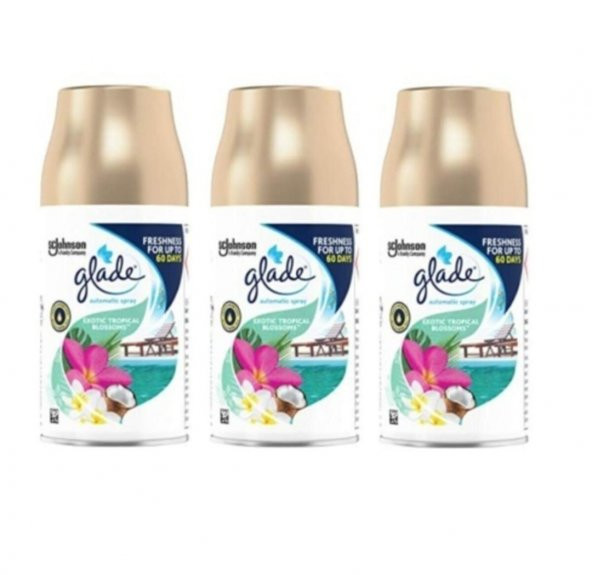 Glade Otomatik Sprey Oda Kokusu Yedek Tropikal Floral 3 x 269 Ml ürün görseli 1