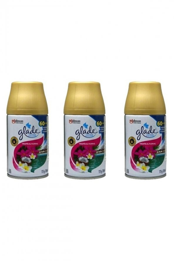 Glade Otomatik Sprey Oda Kokusu Yedek Tropikal Floral 3 X 269 Ml ürün görseli 1