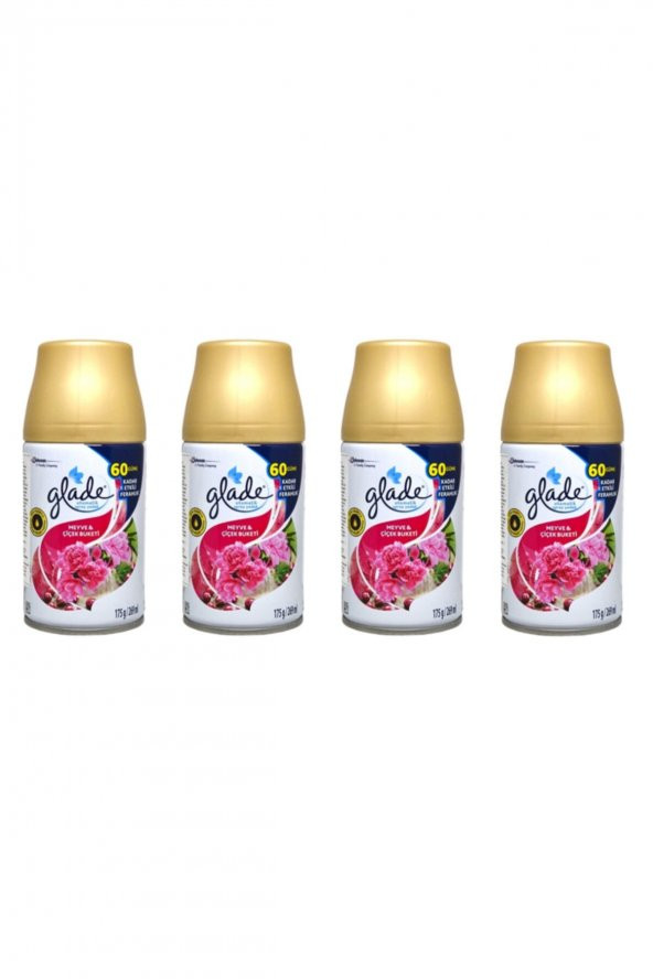 Yedek Sprey Oda Kokusu Meyve & Çiçek Buketi 269 Ml X 4 Adet ürün görseli 1