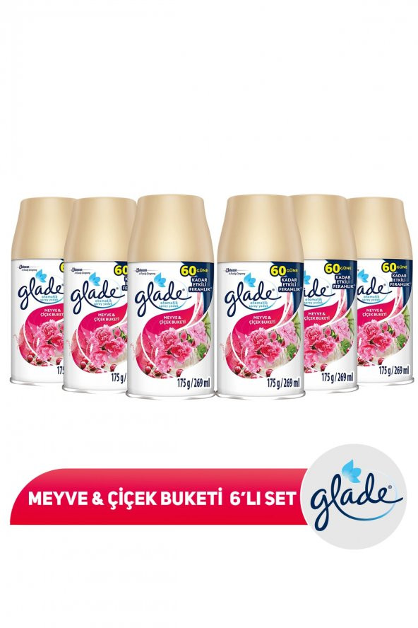 Oda Kokusu Yedek Meyve&çiçek Buketi 6lı Set ürün görseli 1