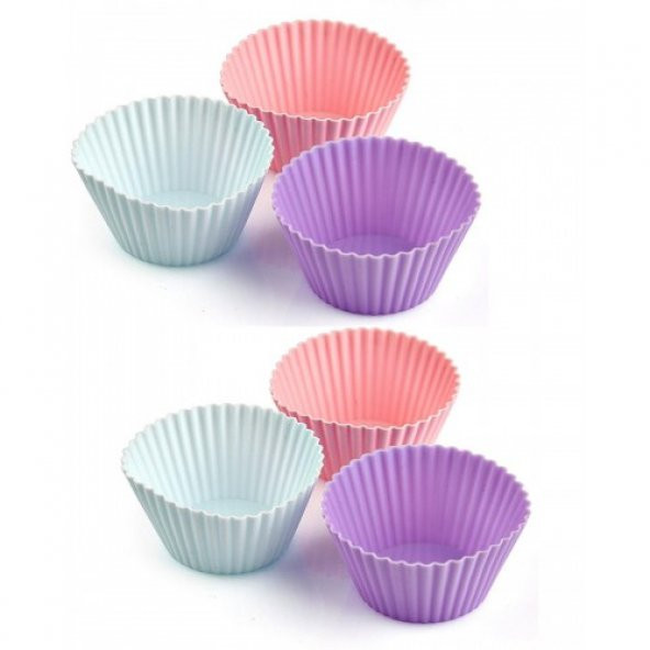 Silikon Kek Kalıbı Muffin 6lı ürün görseli 1