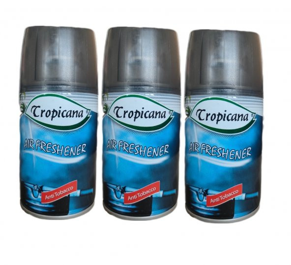 Tropicana Air Freshener Oda Kokusu Anti Tobacco Sigara Koku Giderici  Parfüm Spreyi 260 Ml x 3 Adet ürün görseli 1