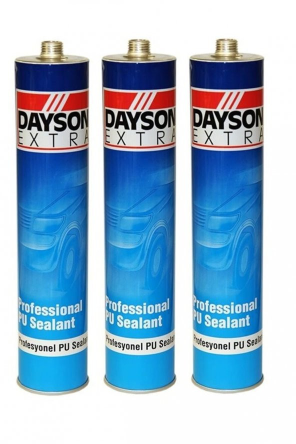 Extra Mastik Poliüretan Gri  Silikon Pu 280 Ml Çelik Silikon Başlıklı Renk Gri 3 Adet ürün görseli 1