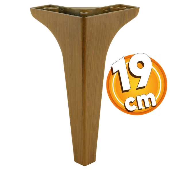 Sedef Lüks Mobilya Kanepe Tv Ünitesi Konsol Koltuk Ayağı 19 Cm Koyu Kahverengi Ayakları ürün görseli 1