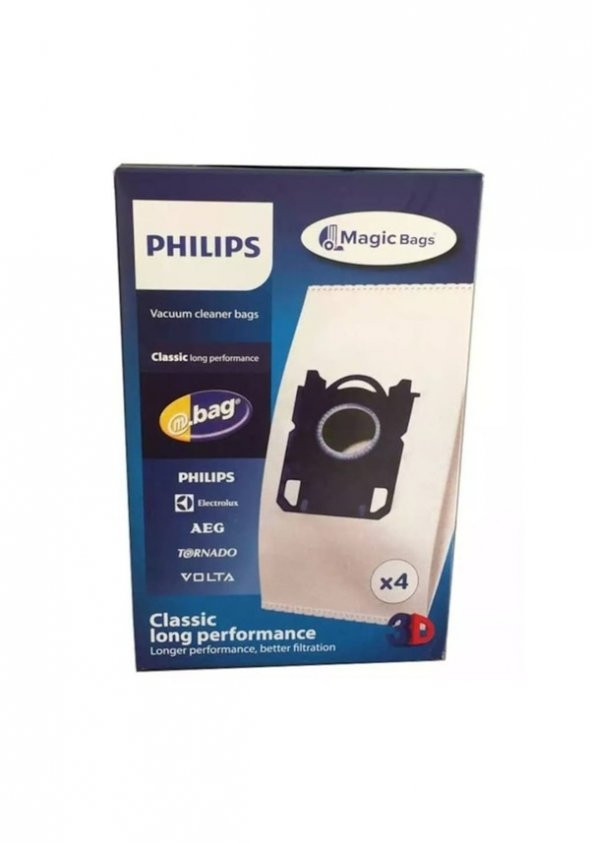 Philips FC 9050 - 9079 Serie - Jewel Uyumlu Kutulu Toz Torbası ( 4lü ) ürün görseli 1