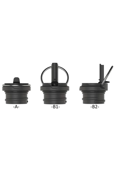 Laken Çelik 18/8 Flow Basic Şişe 0,75L - Siyah LKBSF75NE - Resim 3