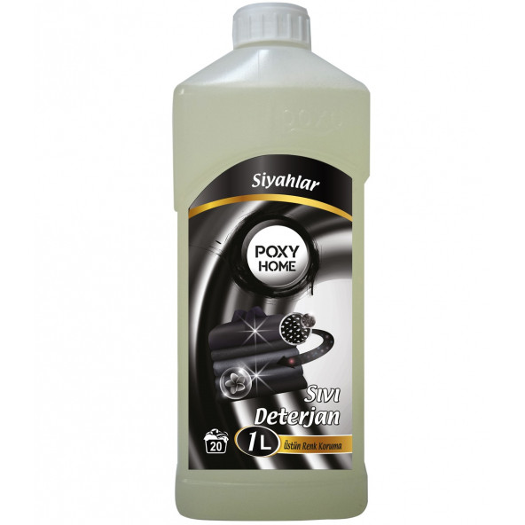 Poxy Home Siyahlar Sıvı Çamaşır Deterjanı 1000 Ml ürün görseli 1